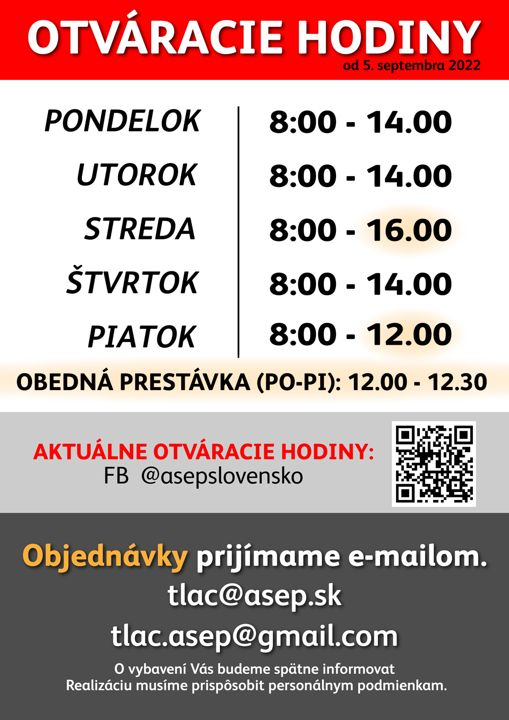 otvaracie hodiny od 10